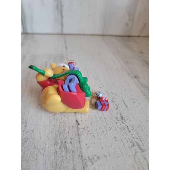 Vintage Winnie Pooh piglet rocking horse me ornament Xmas set - Picture 6 of 6